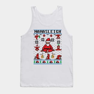 Namasleigh Yoga Funny Christmas Sweater Tank Top